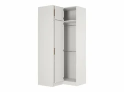 Vente-unique Armario esquinero de 2 puertas L115 cm en color + elevación - LIZANDRO Blanco Hot
