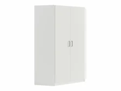 Vente-unique Armario esquinero de 2 puertas BELOMY, 117 cm de ancho, Blanco Sale