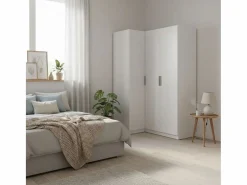 Armario esquinero Emax 3 puertas 203,5x142,4x95 cm Blanco Outlet
