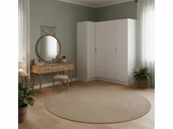 Armario esquinero Essen 4 puertas batientes 184x173,5x90,5 cm^ Discount