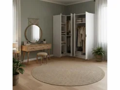Armario esquinero Essen 4 puertas batientes 184x173,5x90,5 cm^ Discount