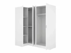Armario esquinero Essen 4 puertas batientes 184x173,5x90,5 cm^ Discount