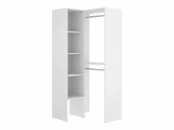 Vente-unique Armario esquinero L79 cm en color - FERDINAND Blanco Discount