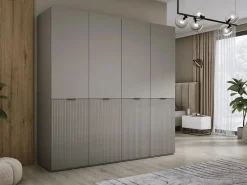 Armario: Platino, 200 x 200 x 51 cm Gris Discount