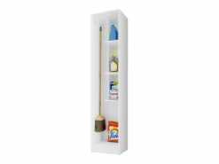 Columna De Baño|Armario hogar escobero Multiusos en Color (Alto 170 cm/Ancho 35 cm/Fondo 32 cm) - Buyqualia