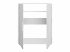 Vente-unique Armario inclinado para techo abuhardillado de 2 puertas en color - ADEZIO Blanco Best