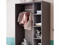 Armario infantil antracita 100x50x200 elmo^Vicco Sale