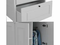 Vicco Armario infantil 83.3x53.4x187 ajaton Blanco Outlet