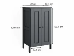 Armario infantil 70x53.4x120.6 ajaton^Vicco Outlet