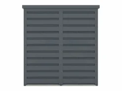 Vente-unique Armario De Jardín|Armario jardín acero galvanizado gris Medidas Ancho 120 x Prof. 80 x Alt. 131 cm - REIVAX