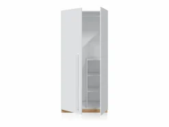 duehome Armario juvenil Ambient - Roble Nodi y Blanco Artik Color natural claro / Blanco New