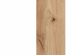 duehome Armario juvenil Ambient - Roble Nodi y Blanco Artik Color natural claro / Blanco New