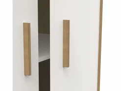 Armario Juvenil Infantil Naili 2 Puertas Roble Hamilton 90x183 cm^ New