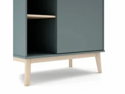 duehome Muebles Niño|Armario|Armario juvenil Misty Breeze Verde Salvia - Oak Soft