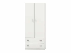 Muebles Niño|Armario Juvenil Turín 2 Cajones Brillo 74x180 cm