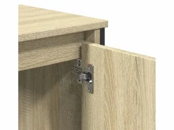 vidaxl Mueble De Lavabo|Armario lavabo baño madera ingeniería roble Sonoma 60x35x60 cm