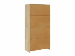 vidaxl Armario madera contrachapada color roble Sonoma 100x50x200 cm Color natural claro New