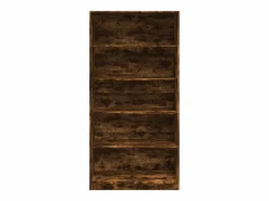 Armario Abierto, Vestidor|Armario madera contrachapada color roble ahumado 100x50x200 cm ES660985