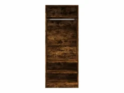 Armario madera de ingeniería color roble ahumado 80x50x200 cm ES287701 Marru00f3n Online