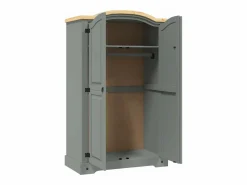 vidaxl Armario|Armario madera de pino Mexicano estilo Corona 2 Puertas