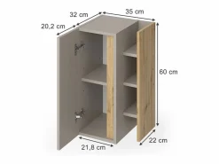Armario mediano cachemira 35x32x60 edelin^Vicco Outlet