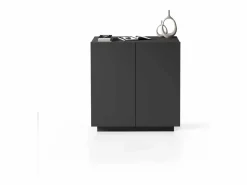 Armario multiusos Easy con 2 puertas, color antracita mate, 79,20 x 38 x 86 cm Gris antracita Clearance