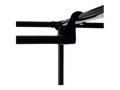 Armario móvil 173x36x108 cm con 6 estantes, barra para colgar y 8 perchas laterales – ahorro de espacio^Hconfortxl New