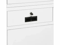 Armario oficina acero vidrio templado 90x40x180 cm^vidaxl Clearance