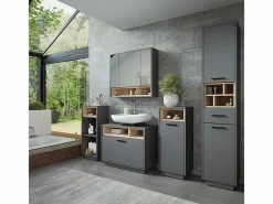 Vicco Columna De Baño|Armario para la ropa sucia antracita/sonoma 38x30x93 beatrice
