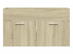 vidaxl Mueble De Lavabo|Armario para lavabo contrachapada color roble 80x38,5x46 cm