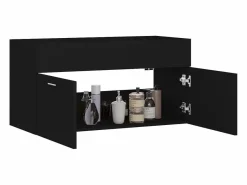 vidaxl Mueble De Lavabo|Armario para lavabo madera contrachapada 90x38,5x46 cm