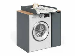 Armario para lavadora antracita/roble dorado 93.6x60.3x88.2 viktor^Vicco Hot