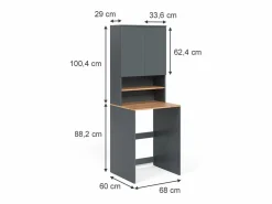 Armario para lavadora antracita/roble dorado 68x60x88.2 viktor^Vicco Hot