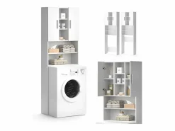 Vicco Mueble Para Lavadora|Armario para lavadora 64x25.6x190 luis