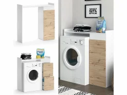Vicco Mueble Para Lavadora|Armario para lavadora 99x33.8x98 alf