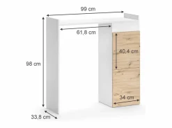 Vicco Mueble Para Lavadora|Armario para lavadora 99x33.8x98 alf