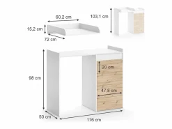 Vicco Armario para lavadora 116x50x98 alf Blanco Clearance