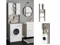 Vicco Mueble Para Lavadora|Armario para lavadora sonoma 64x25.6x190 luis