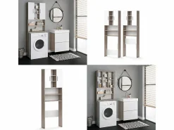Vicco Mueble Para Lavadora|Armario para lavadora sonoma 64x25.6x190 luis