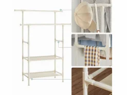 Armario para ropa con 2 barras y 2 estantes s^Calicosy Outlet