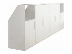 Armario para techo abuhardillado con 6 puertas y 2 estantes color - ADEZIO^Vente-unique Hot