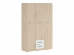 Armario Puccini -Andersen, 3 Puertas, Altillo y 2 Cajones, Perfecto para Dormitorios Matrimoniales e Infantiles, Madera, 130x207,6x50 cm.^ Online