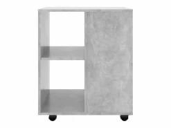 vidaxl Cajonera De Escritorio|Armario ruedas madera contrachapada hormigón 60x53x72 cm
