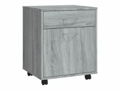 vidaxl Armario ruedas madera contrachapada Sonoma 45x38x54 cm Gris Discount