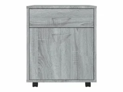 vidaxl Armario ruedas madera contrachapada Sonoma 45x38x54 cm Gris Discount