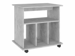 Armario ruedas madera contrachapada hormigón 60x45x60 cm^vidaxl Outlet