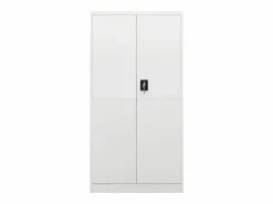 Armario Taquilla 90x40x180 cm Acero Blanco Discount