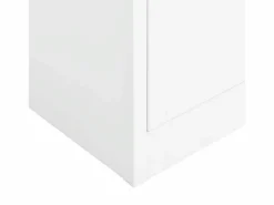 Armario Taquilla 90x40x180 cm Acero Blanco Discount
