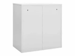 vidaxl Cajonera De Escritorio|Armario taquilla de acero claro 90x45x92,5 cm