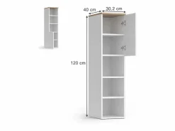 Armario universal /sonoma 30.2x40x120 wido^Vicco Discount